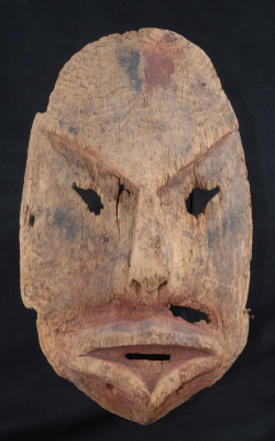 Carved mask (Alingnasqaq--Scary One)
