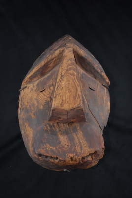 Carved mask (Ulluwatusqaq--Big Cheeks)