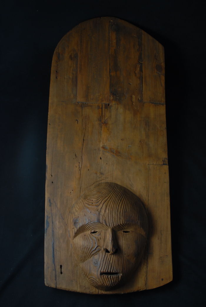 Carved mask (Umyaaqlluku Suumacillra--Remembering How They Lived)