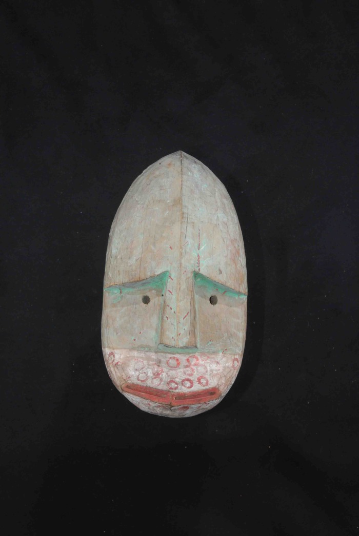 988.2.185, Carved mask (Shugashat, Male--Translation Unknown)