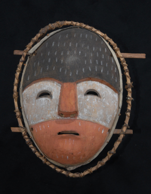 988.2.198, Carved mask (Ingillagayak--Weatherman)