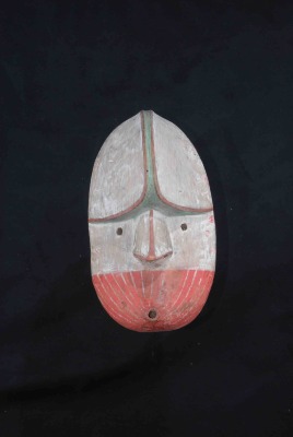 Carved mask (Kugukauk--Favorite One)