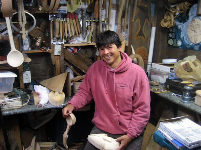 Sven in his shop