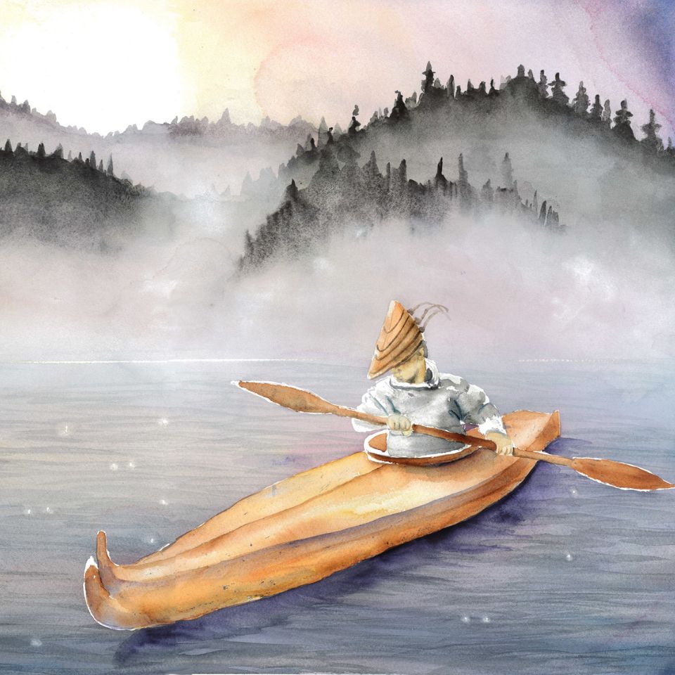 Misty Morning, watercolor by Cheryl Lacy.